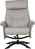 Кресло с табуретка EMA - светлосиво снимка 3