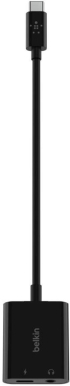  Зарядно адаптер Belkin RockStar 3.5mm USB-C, Черен снимка 2