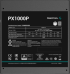 Захранване DeepCool PX1000-P, 1000W, 80 Plus PLATINUM, Fully Modular, Flat Black Cables, 135mm FDB Fan, Fluid Dynamic Bearing снимка 4