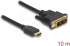 Кабел Delock HDMI мъжко - DVI-D 18+1 (Single Link )мъжко, 10м, двупосочен, black снимка 2