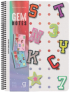  Gipta Тетрадка Gem Notes, A5, бяла хартия, на квадратчета, PP корица, със спирала, 80 листа снимка 2