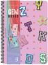  Gipta Тетрадка Gem Notes, A5, бяла хартия, на квадратчета, PP корица, със спирала, 80 листа снимка 3