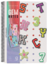  Gipta Тетрадка Gem Notes, A4, бяла хартия, широки редове, PP корица, със спирала, 80 листа снимка 2