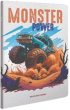 Gipta Тетрадка Monster, A4, бяла хартия, широки редове, картонена корица, 60 листа снимка 4