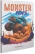 Gipta Тетрадка Monster, A4, бяла хартия, на квадратчета, картонена корица, 60 листа снимка 4