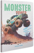 Gipta Тетрадка Monster, A4, бяла хартия, на квадратчета, картонена корица, 60 листа снимка 6
