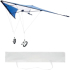  More Than Gifts Хрърчило Fly Away, полиестер, с 2 дръжки, 160 cm, синьо снимка 2
