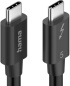 HAMA Кабел USB-C Thunderbolt-5, 80 Gbit-s, 5A, 240W, Ultra-HD 8K, 1.00 m снимка 2