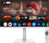 Монитор MSI Modern MD272UPSW, 27", 4ms, IPS, 3840x2160 (UHD), 16:9, Flat, Smart Google TV, Remote Control, HDMI, DP(1.4a), Бял снимка 1