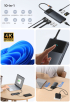 USB хъб Baseus 10 в 1 Metal Gleam Series USB-C към USB-C PD - USB-C - 3x USB-A - 2x HDMI - RJ-45 - SD - TF снимка 9