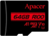  Apacer 64GB microSDHC-SDXC UHS-I U1 V10 A1 (1 adapter) снимка 2