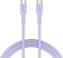 Кабел/адаптер CANYON cable OnWire 60CL C-C 60W COLOR Braided 1m Purple снимка 1