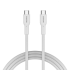 Кабел/адаптер CANYON cable OnWire 60CL C-C 60W COLOR Braided 1m White снимка 4