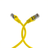 Медна пач корда Patch cable U-UTP, Cat.5e, LSZH, CCA yellow 0, 5 m снимка 2