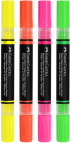 Faber-Castell Акрилен маркер Black Edition, 4 неонови цвята снимка 2