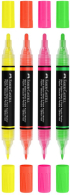 Faber-Castell Акрилен маркер Black Edition, 4 неонови цвята снимка 3