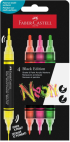  Faber-Castell Акрилен маркер Black Edition, 4 неонови цвята снимка 1