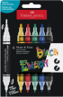 Faber-Castell Акрилен маркер Black Edition, 6 базови цвята снимка 1