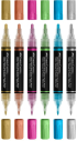  Faber-Castell Акрилен маркер Black Edition, 6 металикови цвята снимка 3