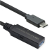 Roline 12.04.1065 :: Кабел USB 3.2 Gen Gen 1, Type C към USB-A, M-F, удължител с усилвател, черен, 5.0 м снимка 3
