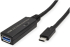 Roline 12.04.1065 :: Кабел USB 3.2 Gen Gen 1, Type-C към USB-A, M-F, удължител с усилвател, черен, 5.0 м снимка 1