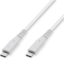 ROLINE 11.99.9066 :: Кабел USB Type-C към Type-C M-M, 3.2 Gen2, PD 20V5A, 60W, бял, 5.0 м снимка 1