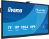 Интерактивна дъска/дисплей IIYAMA TE7513A-B1AG, 75\'\' IPS panel, Google EDLA, AG, UHD 3840x2160, 450cd/m2, 1200:1, 8ms, PureTouch-IR+, 2x HDMI, DP снимка 2