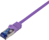 Медна пач корда Patch cable S-FTP Cat.6a 1.5m, Purple, Flex, C6A049S снимка 1