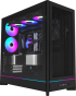 Montech кутия Case ATX - HS01 PRO (W) - 5 x 120 mm ARGB Fans, USB-C, Black снимка 1