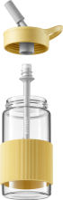 Продукт BUYDEEM Portable Glass Straw Bottle 500 ml, model CD1017, color Mellow Yellow снимка 2