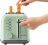  BUYDEEM 2 Slice Toaster, model DT620E, color Cozy Greenish, EU снимка 2