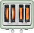  BUYDEEM 4 Slice Toaster, model DT640E, color Cozy Greenish, EU снимка 3