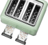  BUYDEEM 4 Slice Toaster, model DT640E, color Cozy Greenish, EU снимка 5