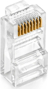  Конектор RJ45 8P8C за кръгъл кабел, категория 5е, 10 бр. снимка 2