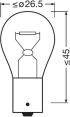 LED Крушка АВТОМОБИЛНА ЛАМПА 7511 P21W 24V BA15s UNPACKED OSRAM снимка 7