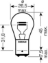 LED Крушка АВТОМОБИЛНА ЛАМПА 7537 P21/5W 24V BAY15d UNPACKED OSRAM снимка 5