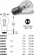 LED Крушка АВТОМОБИЛНА ЛАМПА 7537 P21/5W 24V BAY15d UNPACKED OSRAM снимка 7