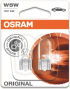 LED Крушка АВТОМОБИЛНА ЛАМПА 2825 W5W 12V W2,1x9.5d DUOBLISTER OSRAM снимка 1