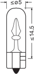 LED Крушка АВТОМОБИЛНА ЛАМПА 2721 1,2W 12V W2X4.6D DUOBLISTER OSRAM снимка 3