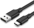КАБЕЛ USB А / USB-C 3A,1М UGREEN - ЧЕРЕН снимка 1