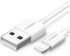 КАБЕЛ USB А/Lightining MFI, 1М UGREEN - БЯЛ снимка 1
