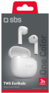 BLUETOOTH TWS СЛУШАЛКИ ONE COLOR SBS - БЯЛ снимка 3