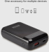 Външна батерия POWER BANK 10 000mAh,1xUSB C,1xUSB A,PD 20W,BL SBS - ЧЕРЕН снимка 2