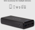 Външна батерия POWER BANK 20 000mAh, 2xUSB A, SBS - ЧЕРЕН снимка 2