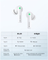 Bluetooth слушалки Ugreen Т3, TWS, ANC, бели снимка 4