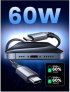 USB-C КЪМ USB-C КАБЕЛ ЗА ДАННИ И ЗАРЕЖДАНЕ – 60W 1м (US567) UGREEN - СИВ снимка 3