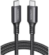 USB-C КЪМ USB-C КАБЕЛ ЗА ДАННИ И ЗАРЕЖДАНЕ – 60W 1м (US567) UGREEN - СИВ снимка 1