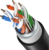  Кабел F/UTP 4x2x24AWG, Cat5E, CU, черен, двойна изолация, външно и подземно полагане снимка 2