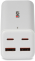 Кабел/адаптер LINDY LNY-73441 :: USB Type A & C GaN зарядно, 4 порта, 100W снимка 3