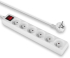 Контакт LINDY LNY-73126 :: 6-портов разклонител, French Schuko, бял, с ключ снимка 4